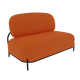 Orange / L. 124,5 x l. 71 x H. 40 cm