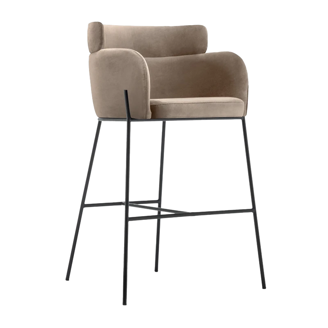 Baron Velvet Stool