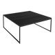 Black / L. 105 x P. 105 x H. 38 cm