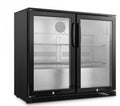 Undercounter Double Door Glass Fridge